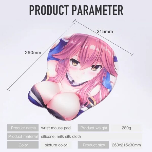Wrist Rest 3D Soft Gaming Mouse Pad - Obraz 5